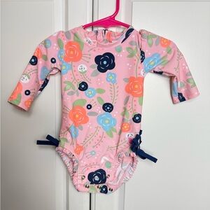 Ruffle Butts Baby Long Sleeve Rash Guard Bathing Suit